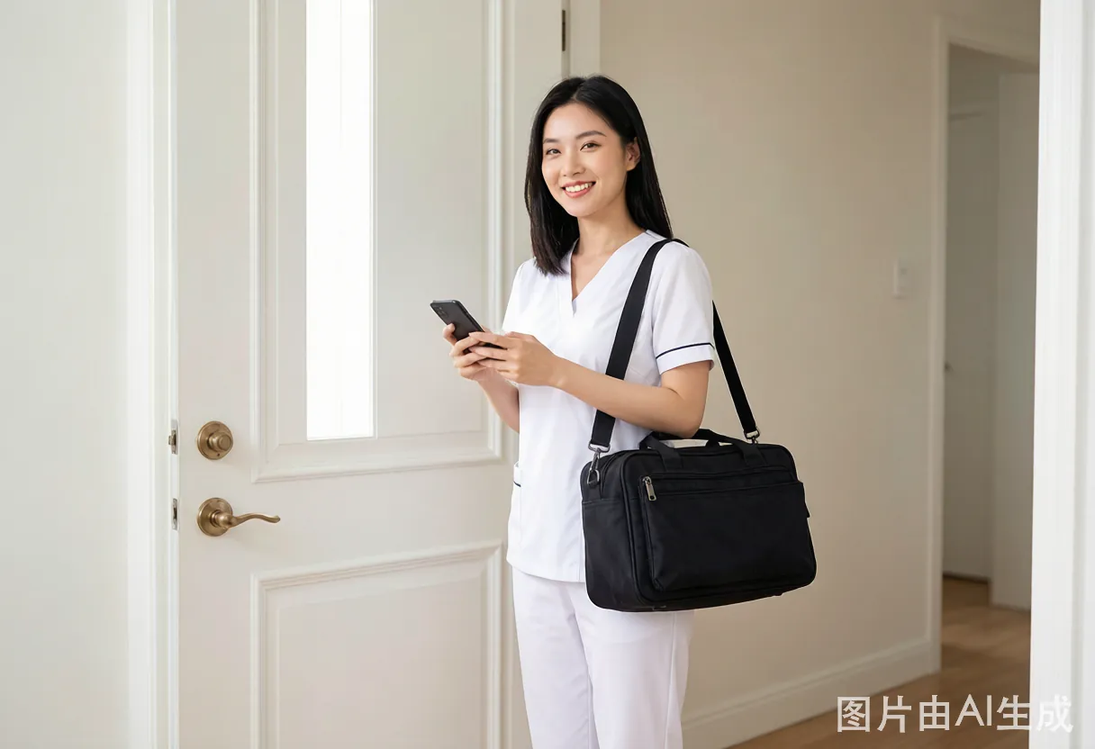 耶耶到家技师携带专业工具上门服务